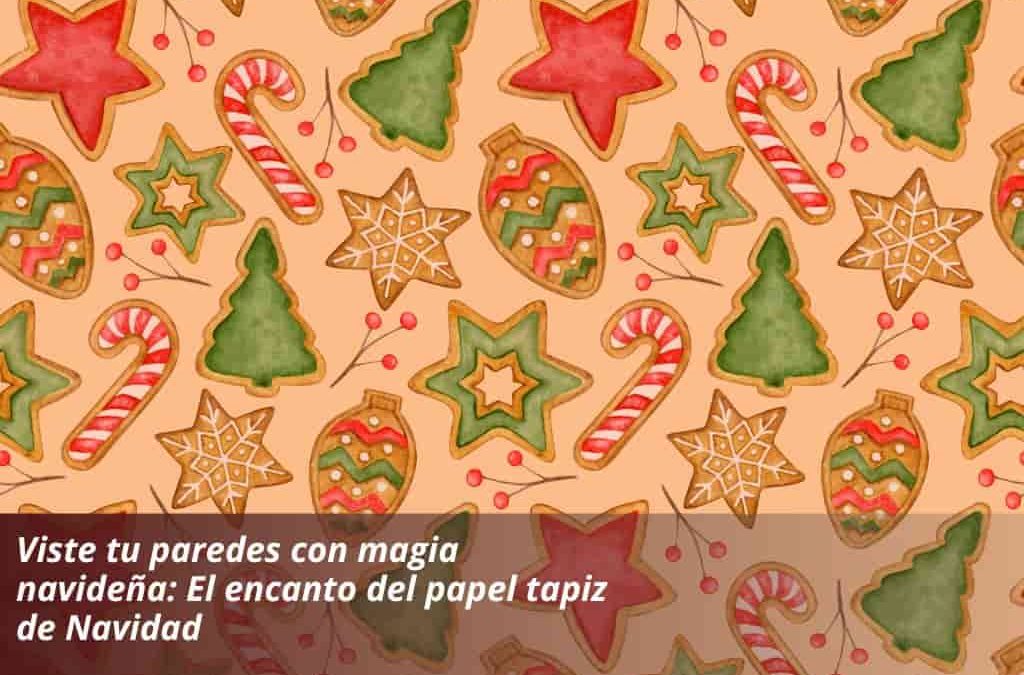 Viste tu paredes con magia navideña: El encanto del papel tapiz de Navidad